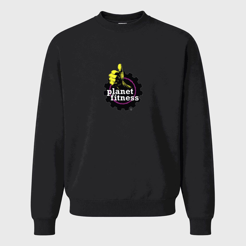 Men's Planet Fitness Crewneck Sweatshirt - Black