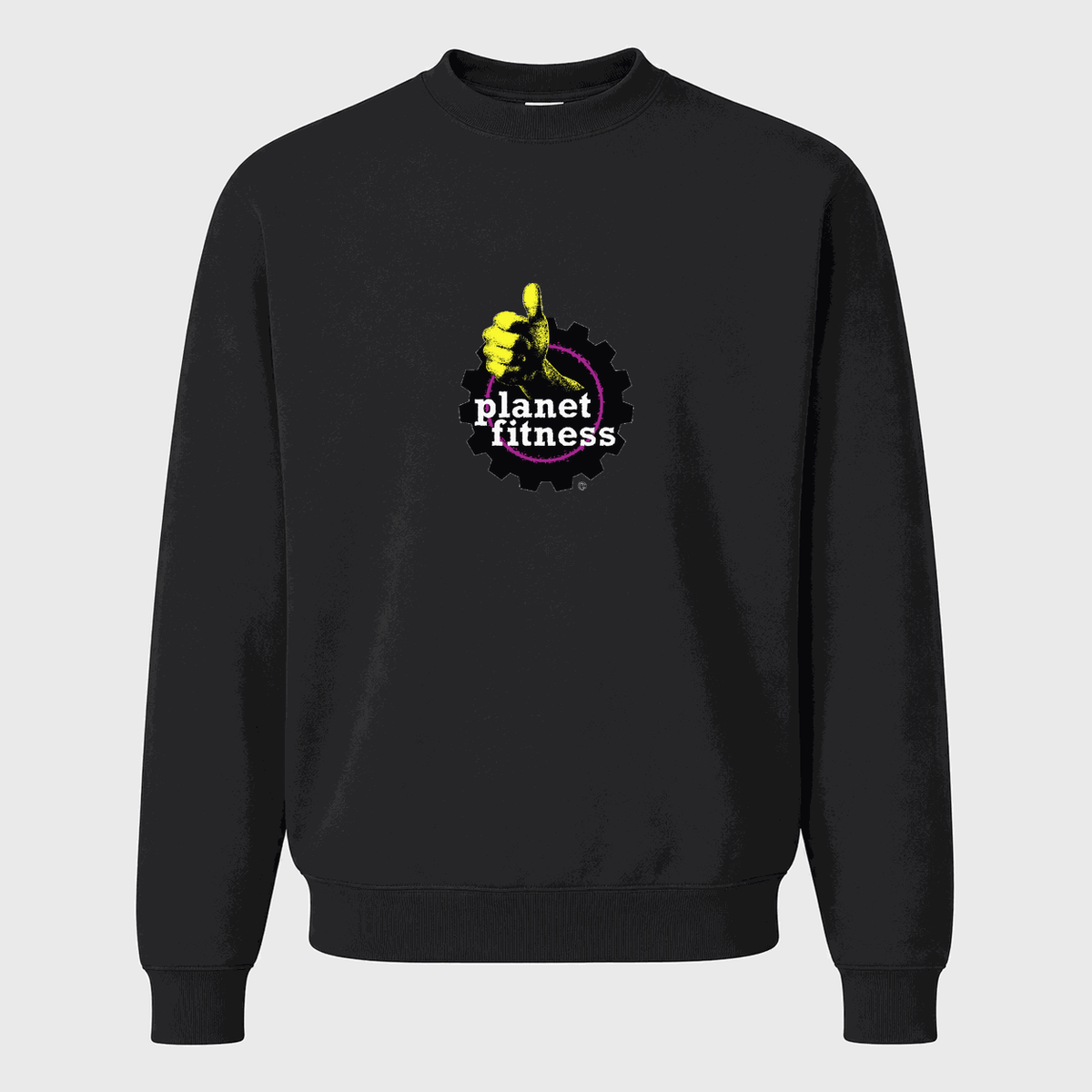 Men's Planet Fitness Crewneck Sweatshirt - Black