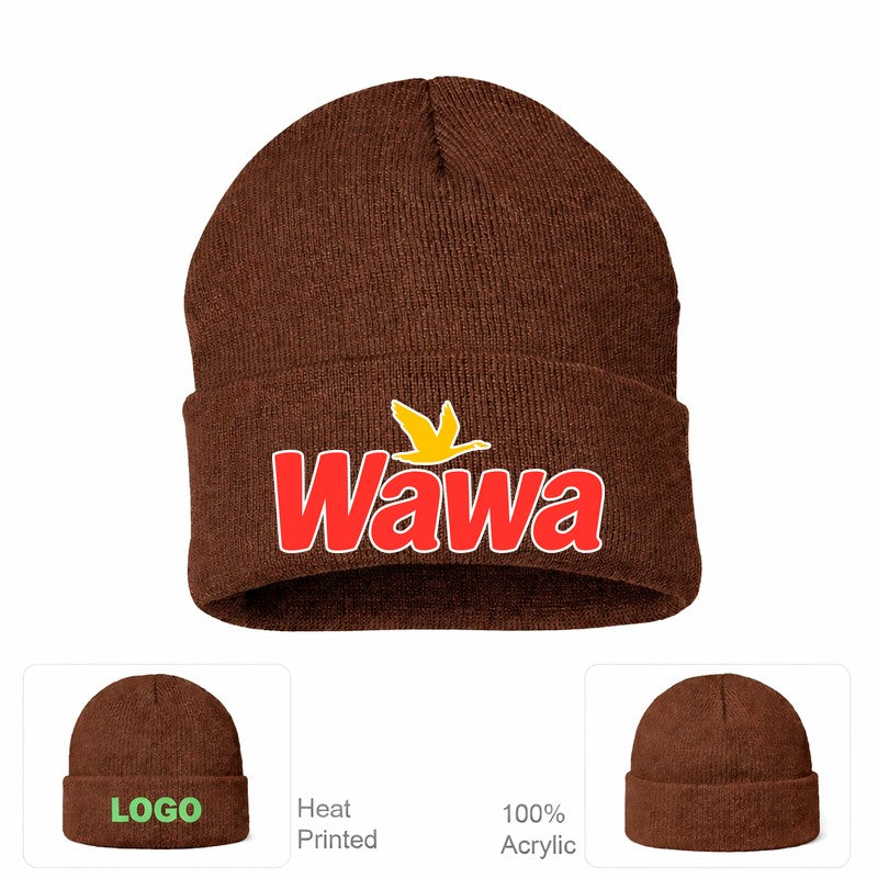 Wawa Gas Station Brown Beanie Hat