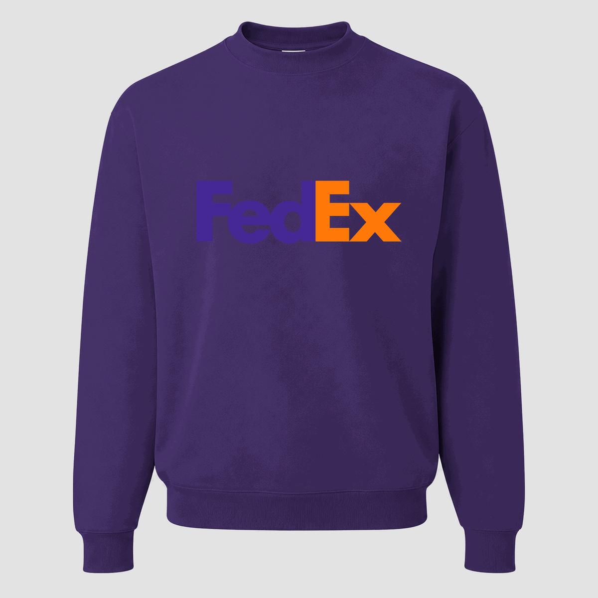 Men's FedEx Crewneck Sweatshirt - Purple