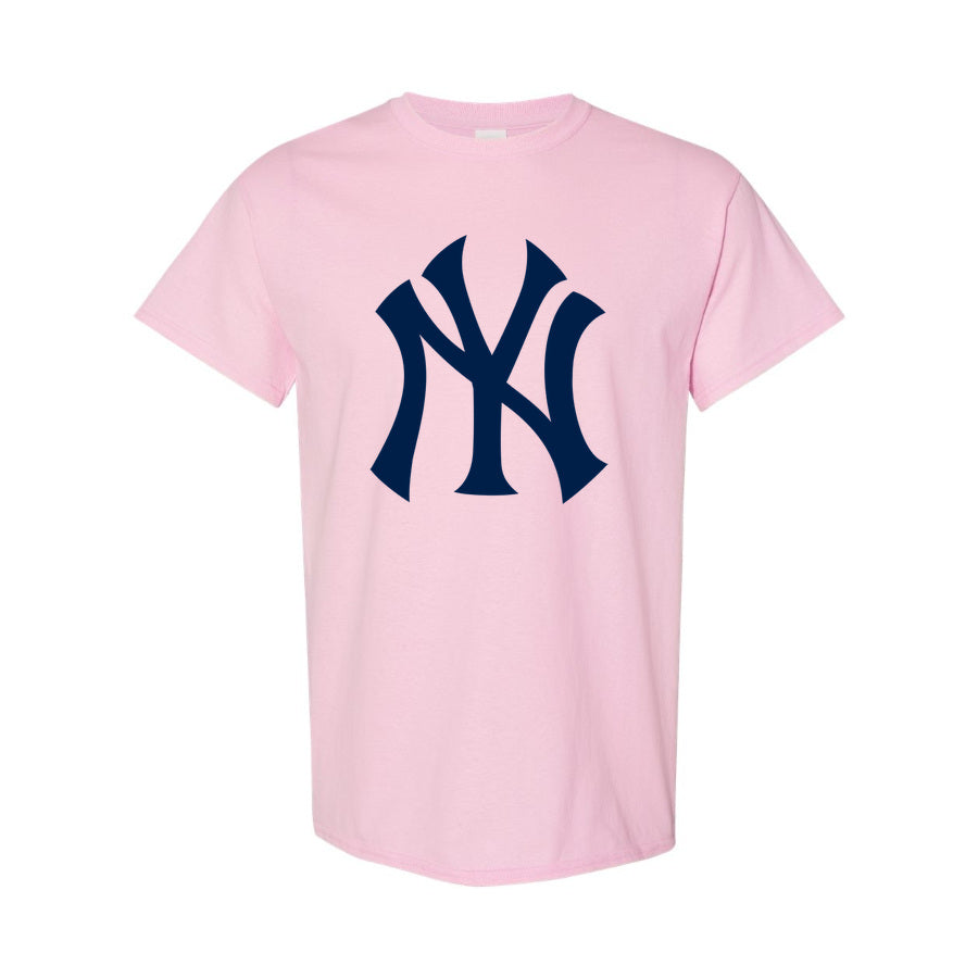 Men's New York Yankees Cotton T-Shirt - Pink