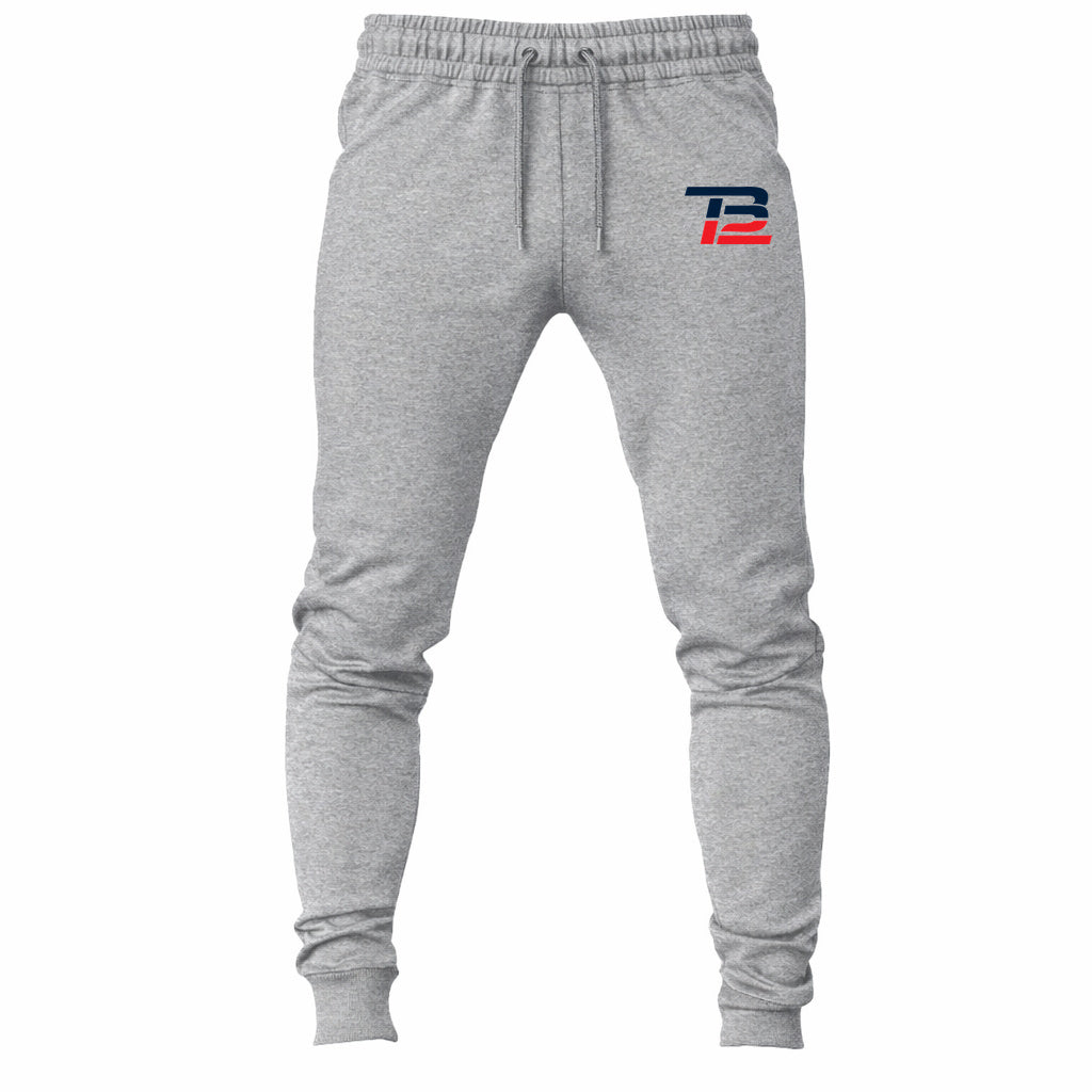 Tom Brady 12 joggers sweatpants - Gray