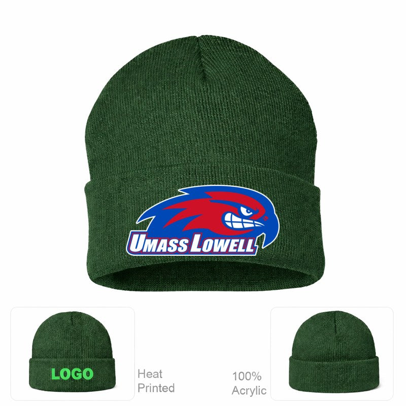 UMass Lowell River Hawks Forest Green Beanie Hat