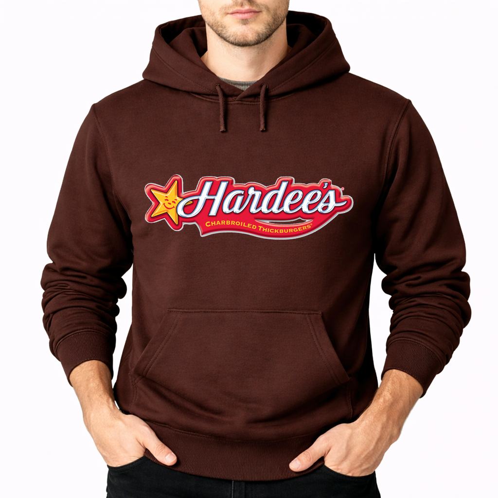Men's Hardee's Pullover Hoodie - Brown