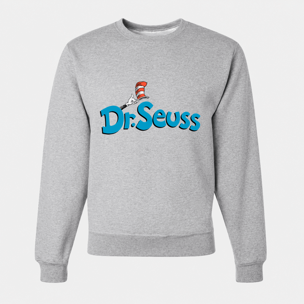 Men's Dr. Seuss Crewneck Sweatshirt - Gray