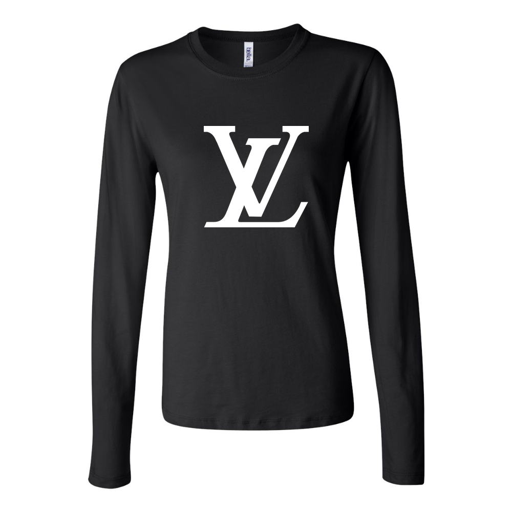 Women's Louis Vuitton white Long Sleeve T-Shirt - Black