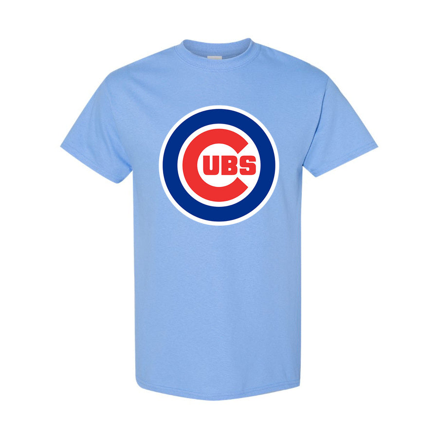 Men's Chicago Cubs Cotton T-Shirt - Sky Blue