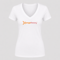 Women's Orangetheory Fitness V Neck T-Shirt in white