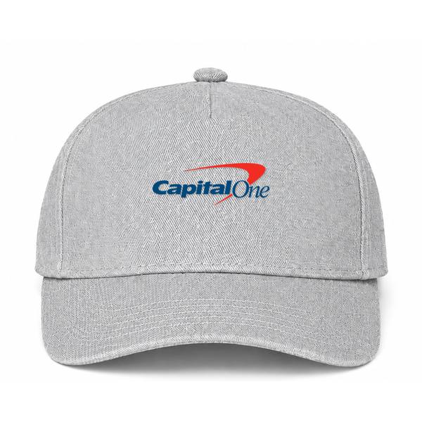 Capital One Logo Gray Dad Baseball Cap Hat