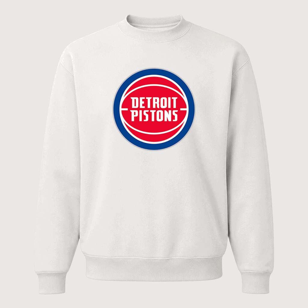 Men's Detroit Pistons Crewneck Sweatshirt - White