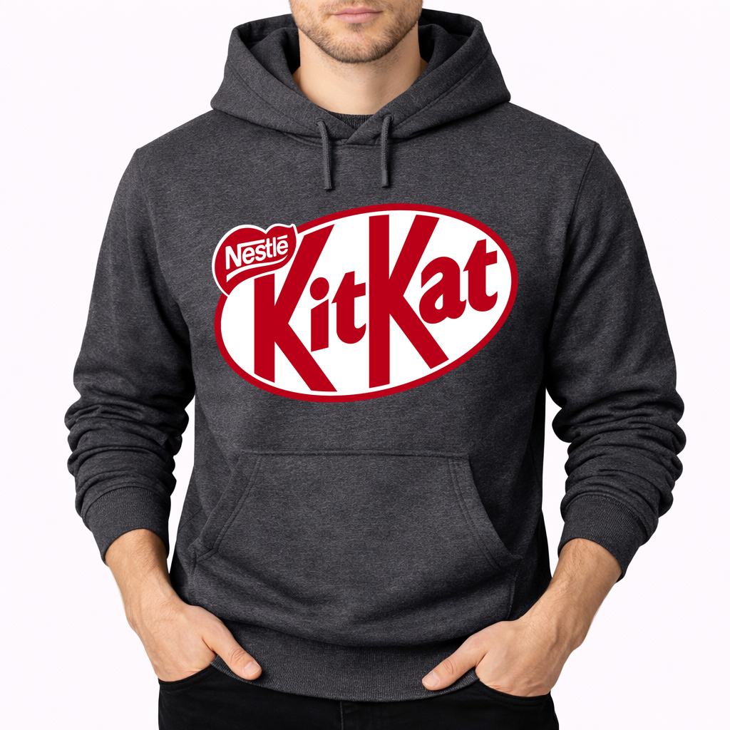Men's Kit Kat Pullover Hoodie - Charcoal