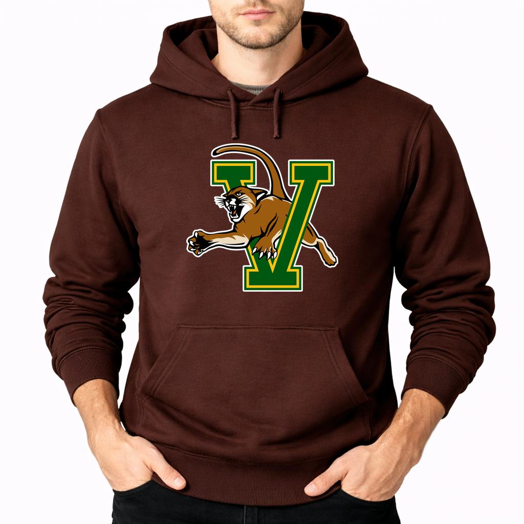 Men's Vermont Catamounts Pullover Hoodie - Brown