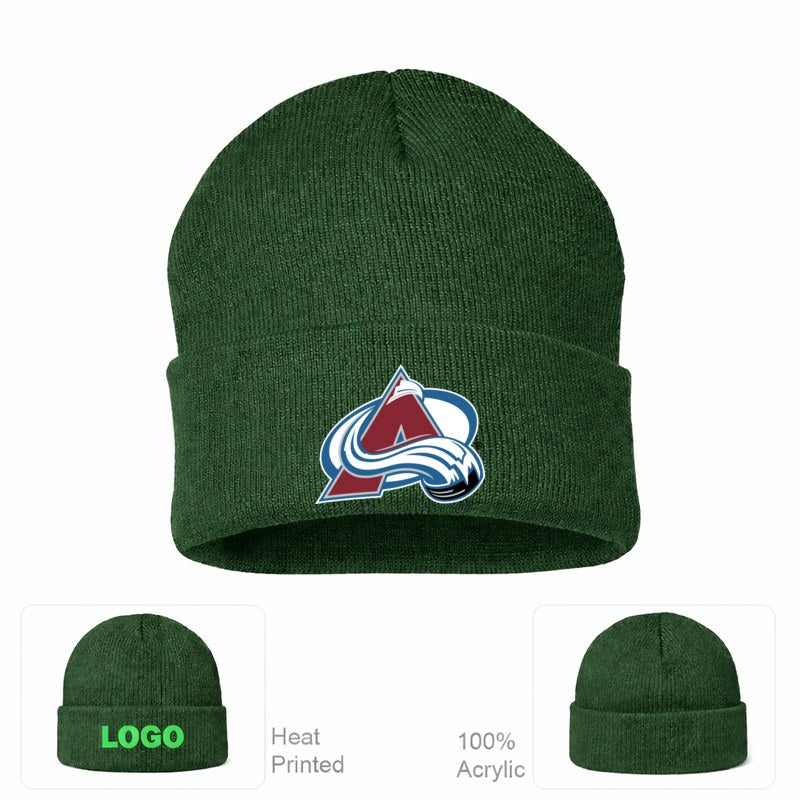 Colorado Avalanche Forest Green Beanie Hat