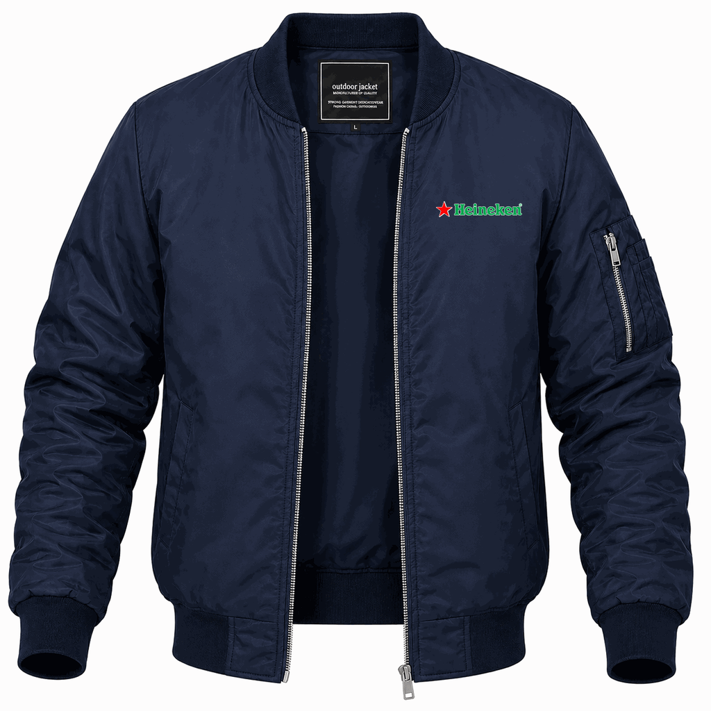 Men's Heineken Lightweight Bomber Jacket - Navy