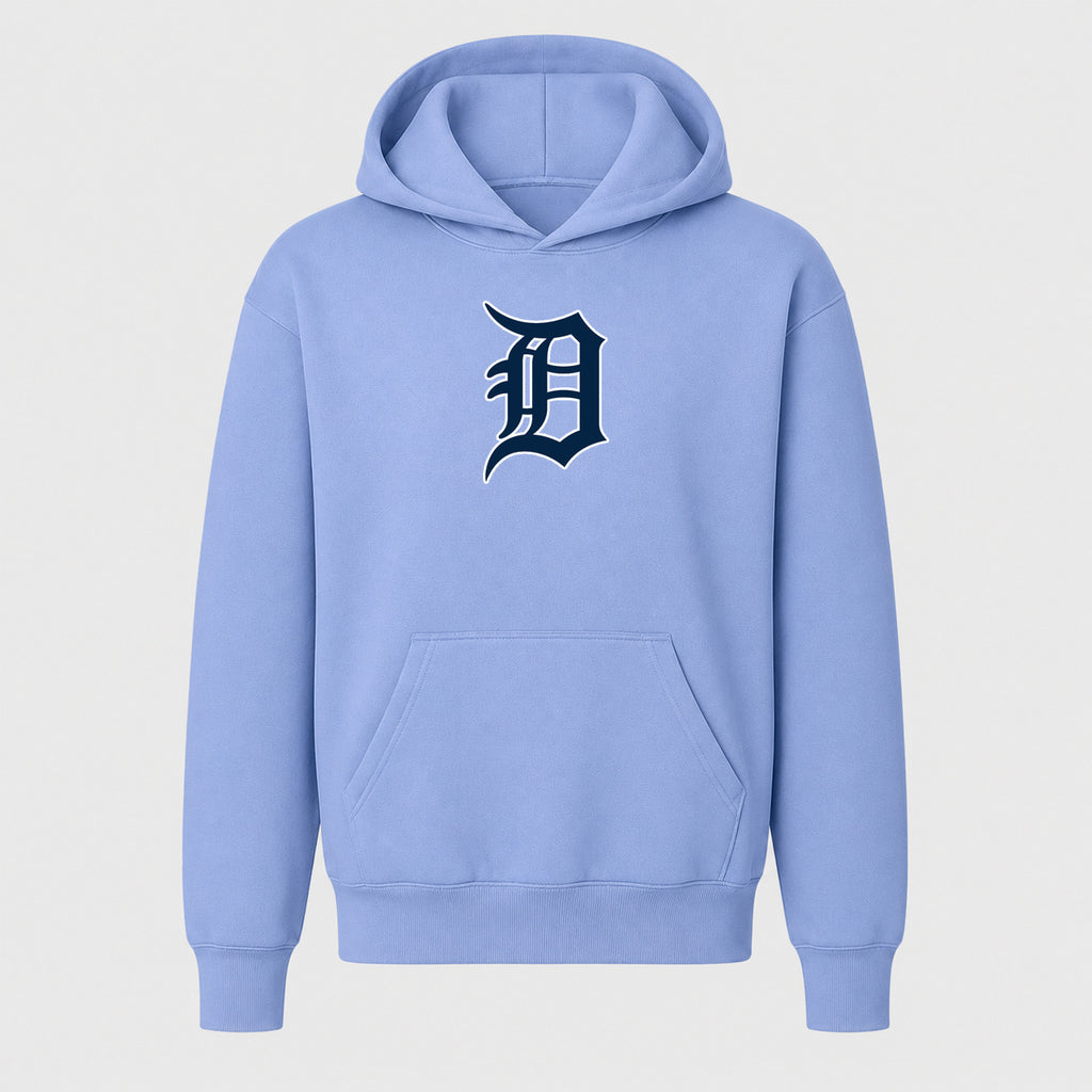 Youth Detroit Tigers Pullover Hoodie - Light Blue