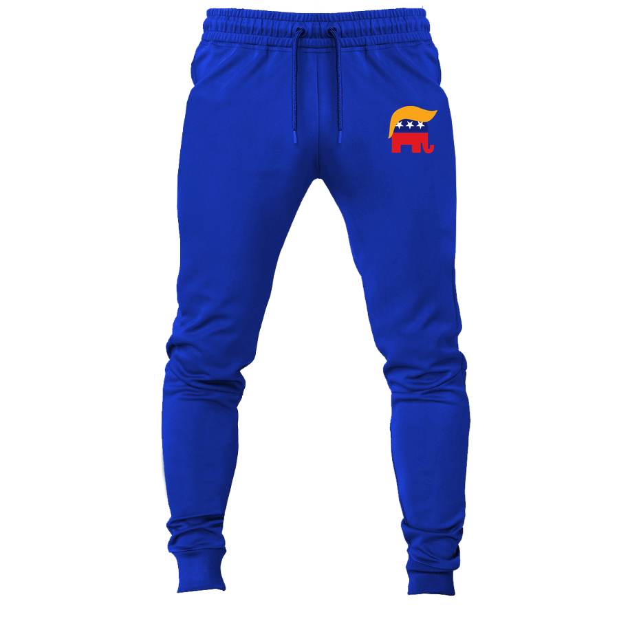 Donald Trump GOP Elephant joggers sweatpants - Royal Blue