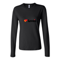 Women's Loves Travel Stops Long Sleeve T-Shirt - Black