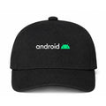 Android White Logo Black Dad Baseball Cap Hat