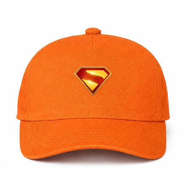 Superman 2025 Logo Orange Dad Baseball Cap Hat