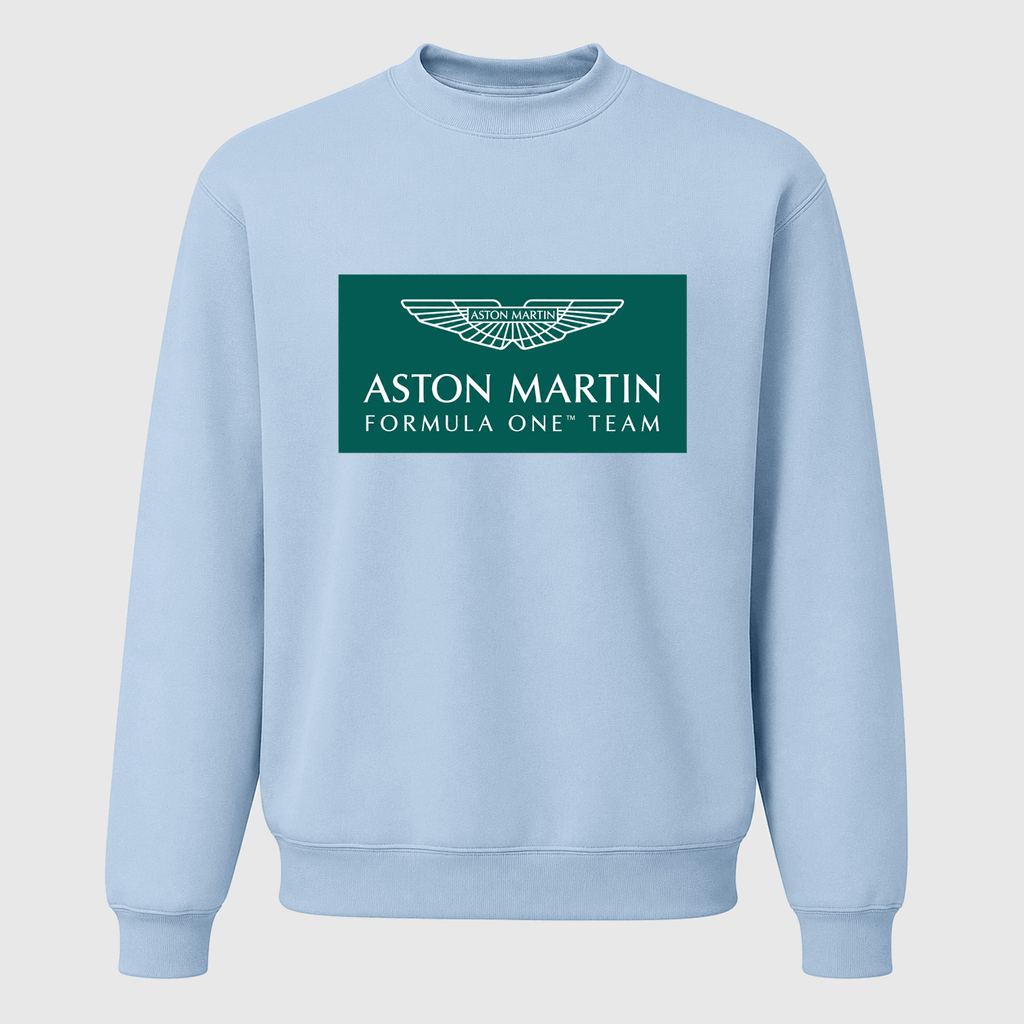 Men's Aston Martin Formula One Team Crewneck Sweatshirt - Sky Blue