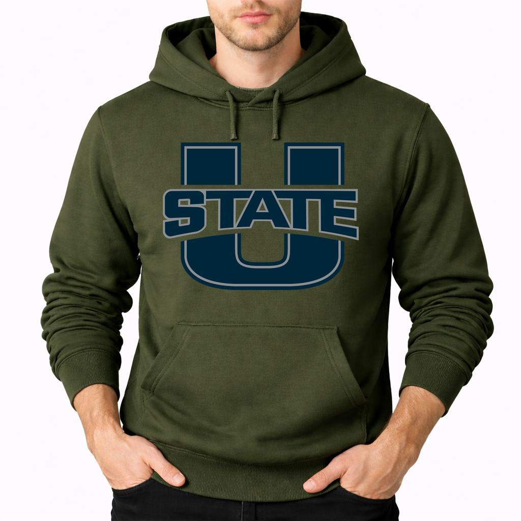 Men's Utah State Aggies Pullover Hoodie - Army Green