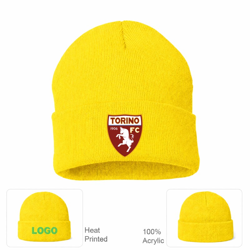 Torino Soccer Yellow Beanie Hat
