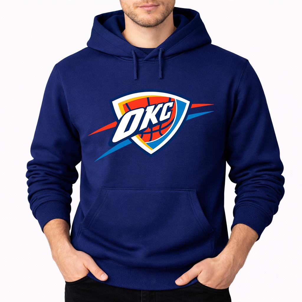 Men's Oklahoma City Thunder Pullover Hoodie - Navy