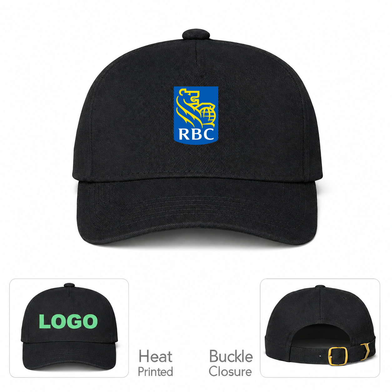 RBC Black Dad Baseball Cap Hat