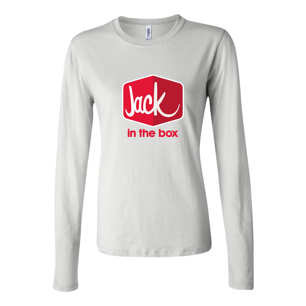 Women's Jack in the Box Long Sleeve T-Shirt - White