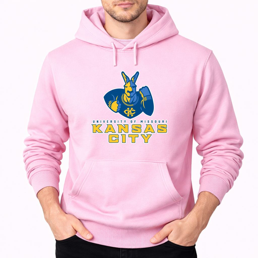 Men's UMKC Kangaroos Pullover Hoodie - Pink