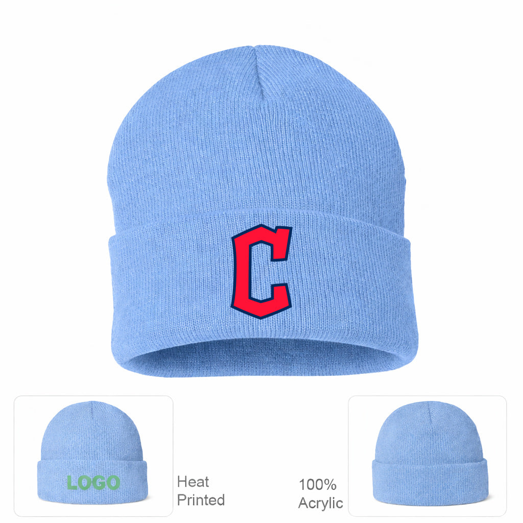 MLB Cleveland Guardians Beanie Hat - Sky Blue