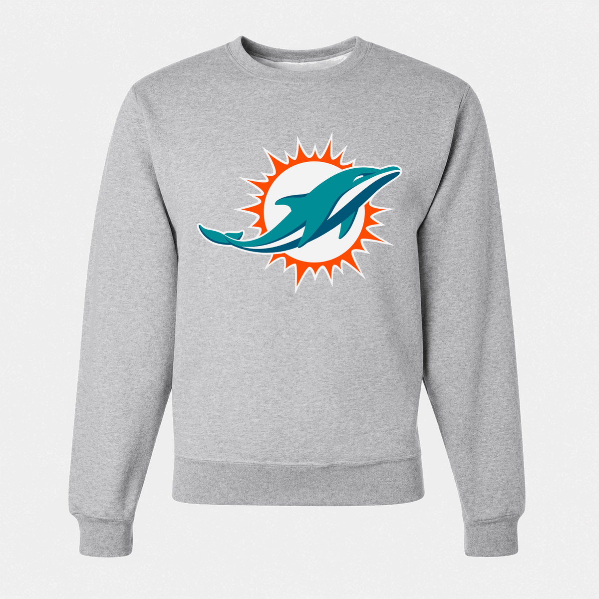 Men's Miami Dolphins Crewneck Sweatshirt - Gray