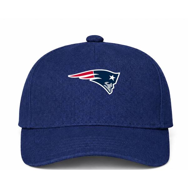 New England Patriots NFL Logo Navy Dad Baseball Cap Hat