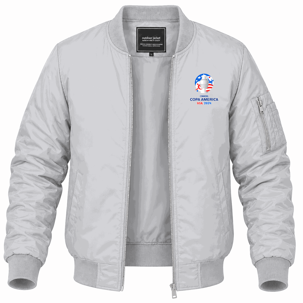 Men's Copa América 2024 logo Lightweight Bomber Jacket - Gray