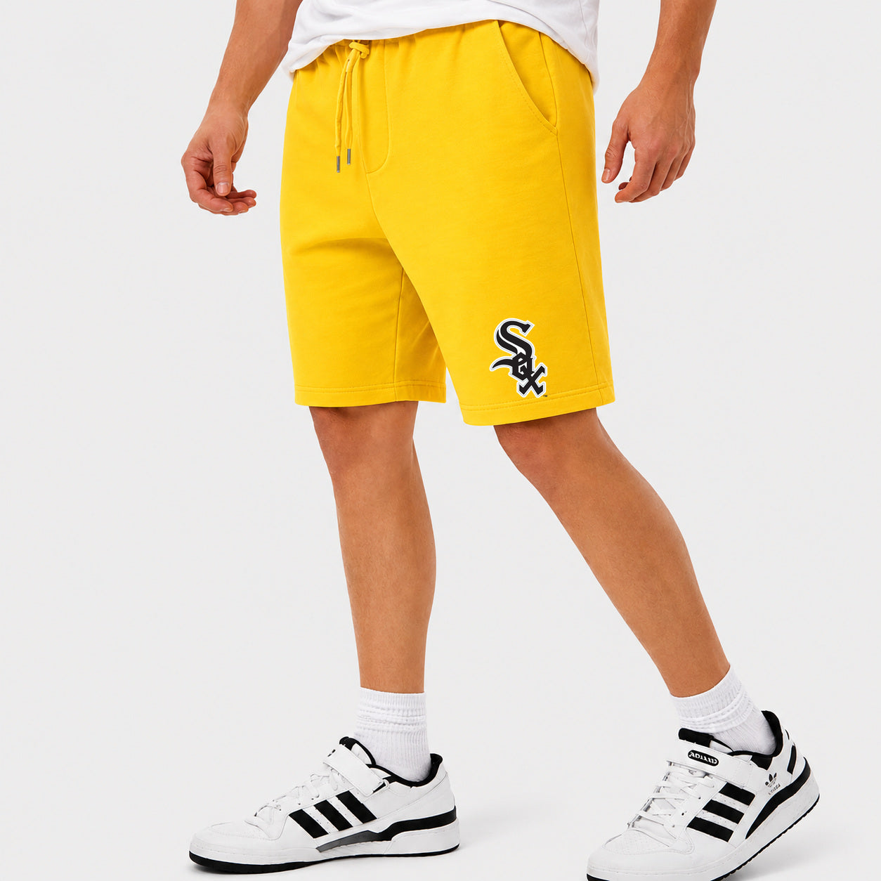Men's Chicago White Sox Cotton Shorts - Yellow