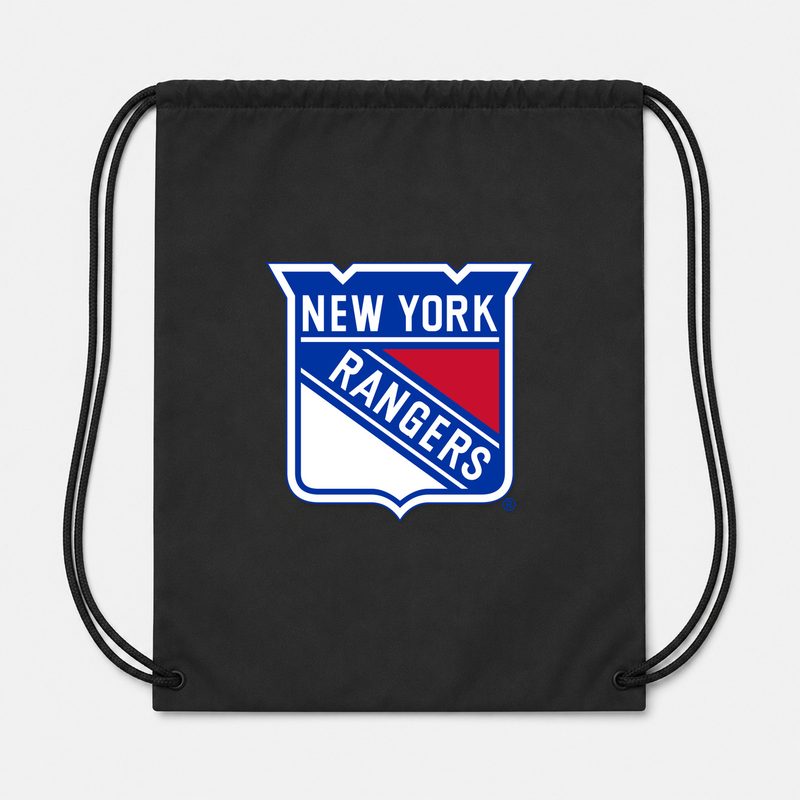 New York Rangers Drawstring Bag - Black