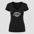 Women's Los Angeles Kings V Neck T-Shirt in black