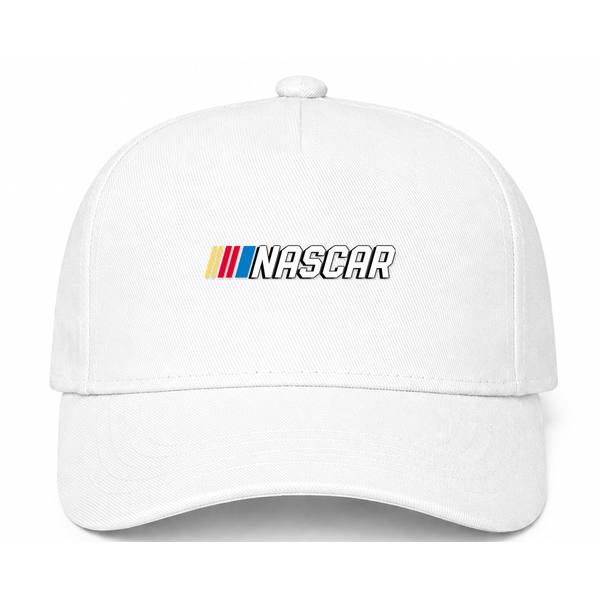 NASCAR Logo White Dad Baseball Cap Hat