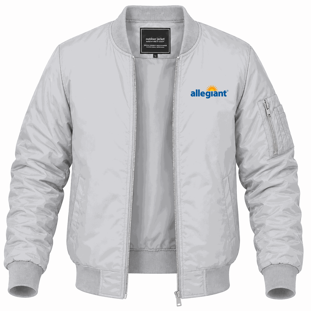 Men's Allegiant Air Lightweight Bomber Jacket - Gray