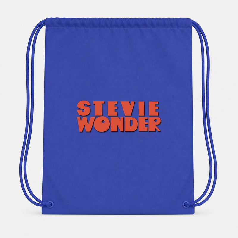 Stevie Wonder Drawstring Bag - Blue