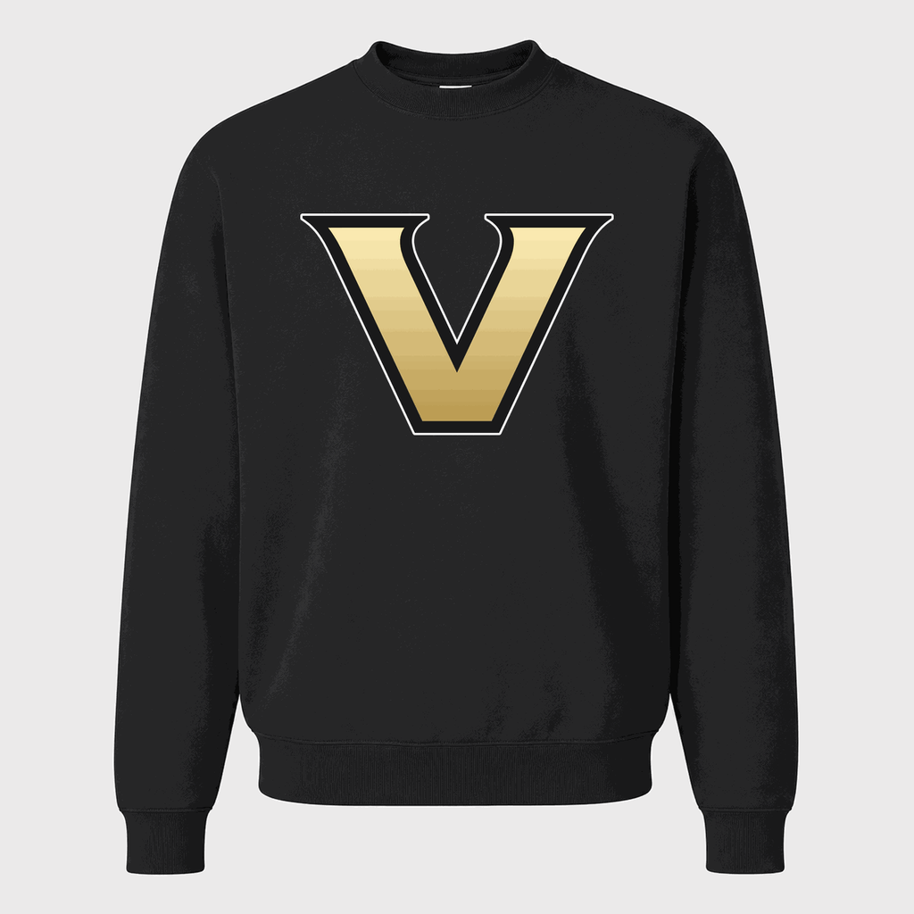 Men's Vanderbilt Commodores Crewneck Sweatshirt - Black