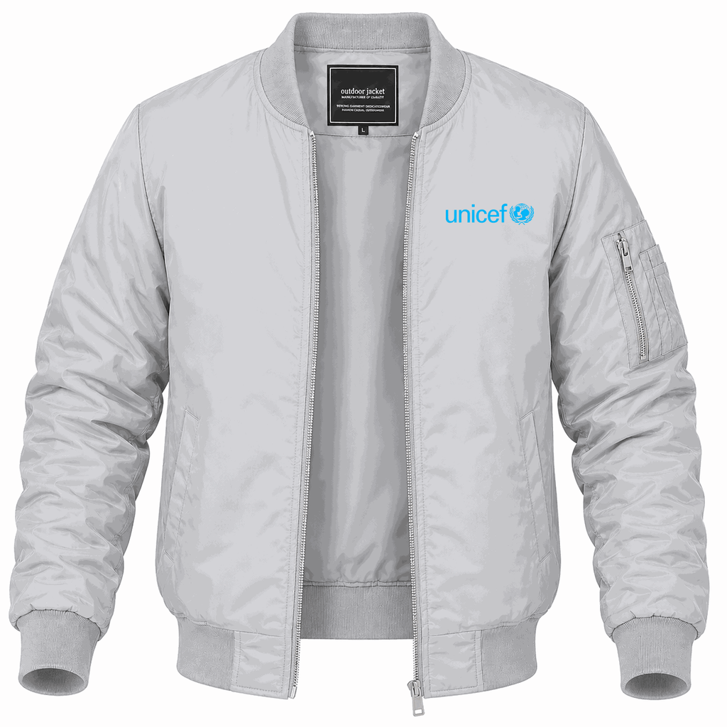 Men's UNICEF Lightweight Bomber Jacket - Gray