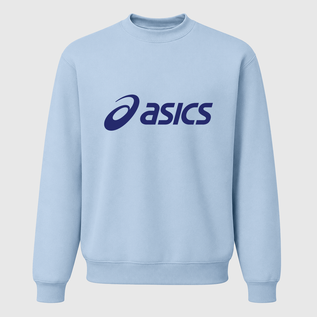 Men's ASICS Crewneck Sweatshirt - Sky Blue