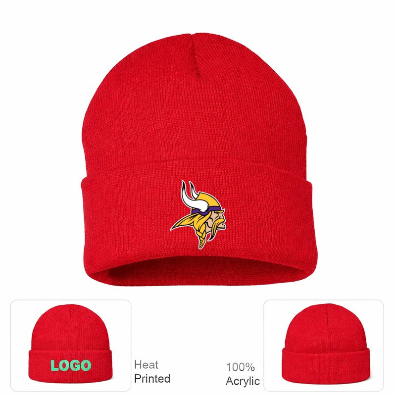 Minnesota Vikings Red Beanie Hat