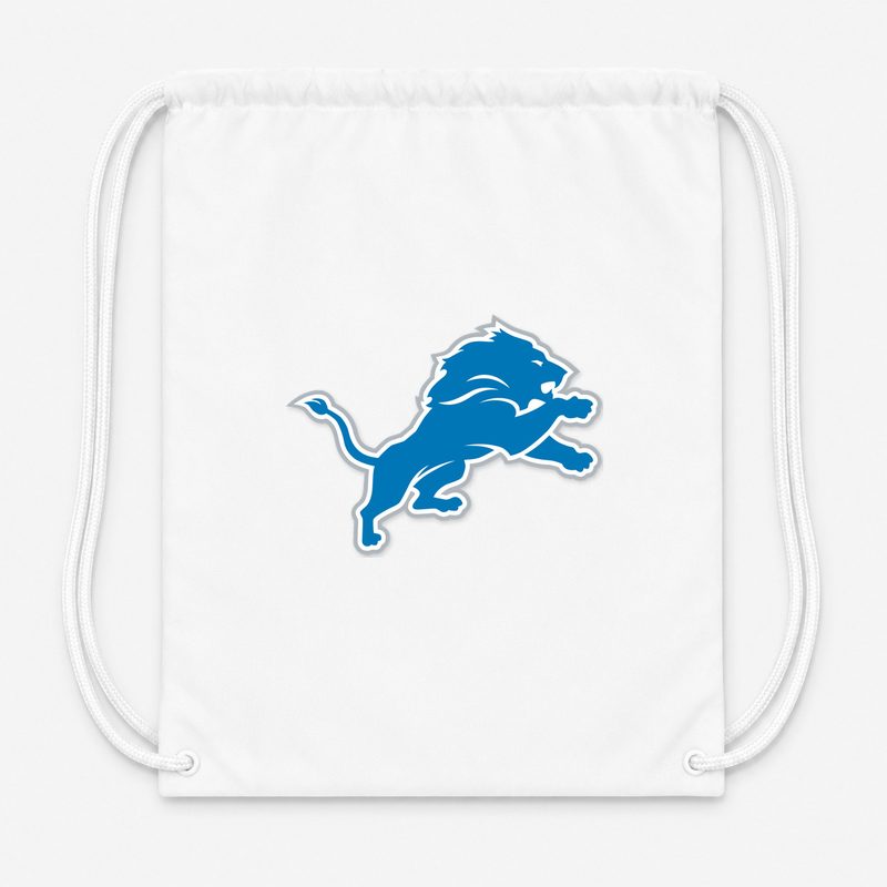 Detroit Lions Drawstring Bag - White