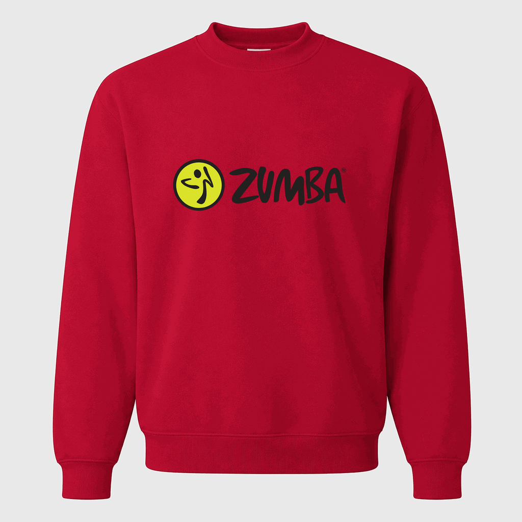 Men's Zumba Fitness Crewneck Sweatshirt - Red