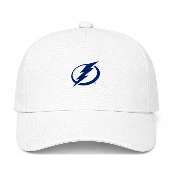 Tampa Bay Lightning NHL Logo White Dad Baseball Cap Hat