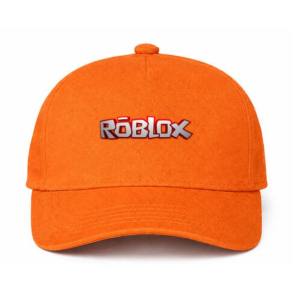 Roblox Logo Orange Dad Baseball Cap Hat