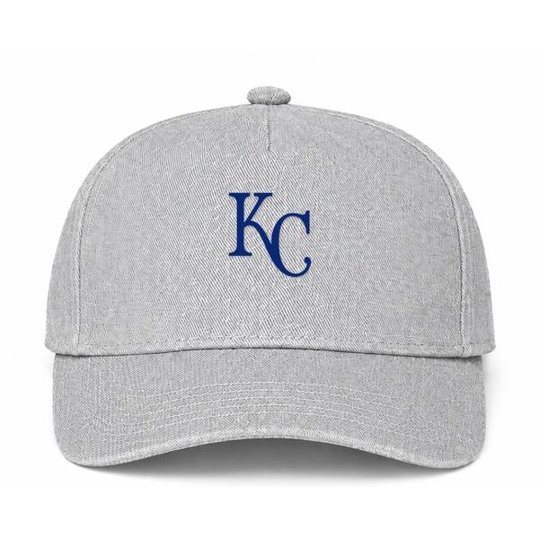 Kansas City Royals MLB Logo Gray Dad Baseball Cap Hat