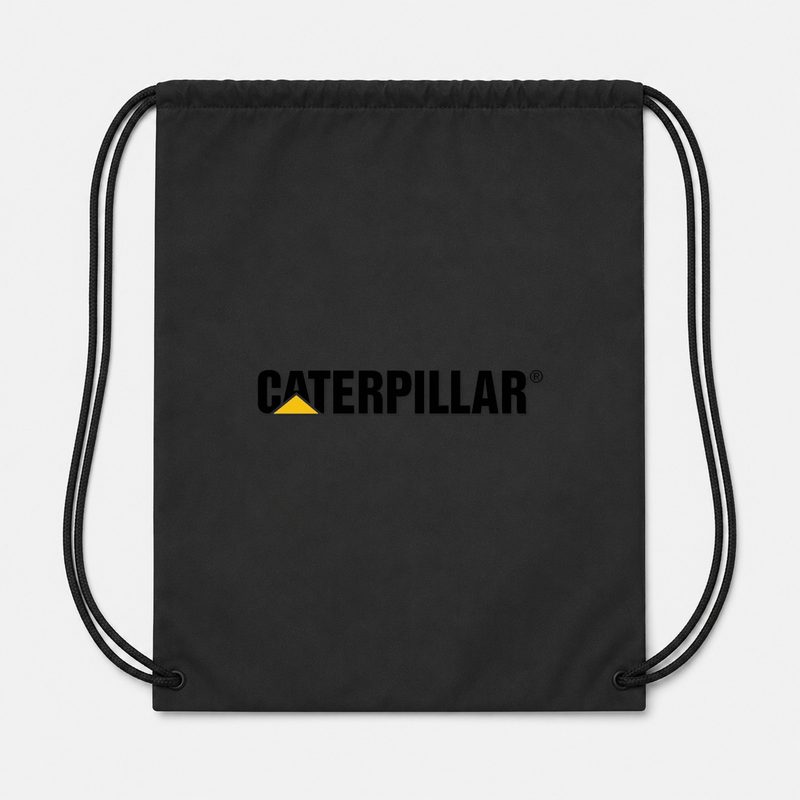 Caterpillar Black Drawstring Bag - Black